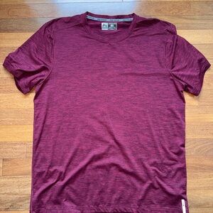 RBX Xtrain Men's Burgundy Short Sleeve Athletic Tee